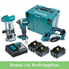 Makita DLX3098TJ - 18V 5.0Ah Brushless Cordless 3 Piece Combo Kit 